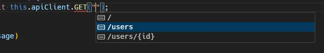 Visual Studio CodeでのURI補完の表示